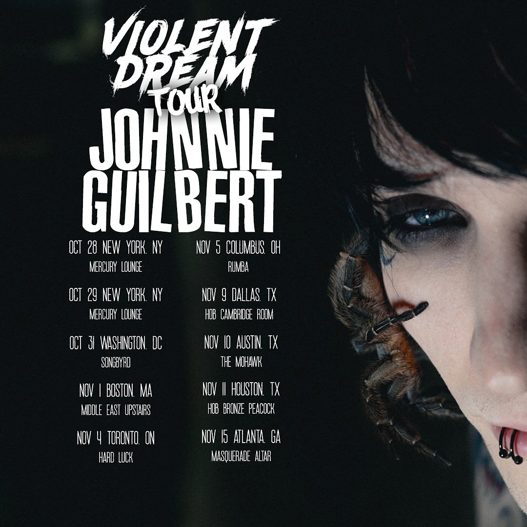 Johnnie Guilbert The Violent Dream Tour Tour Poster 2026